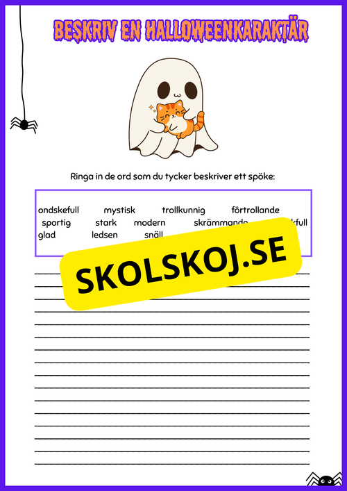Beskriv en halloweenkaraktär