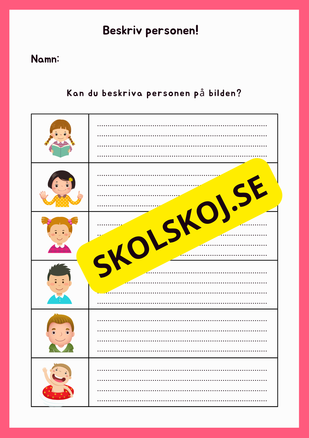 Beskriv personen