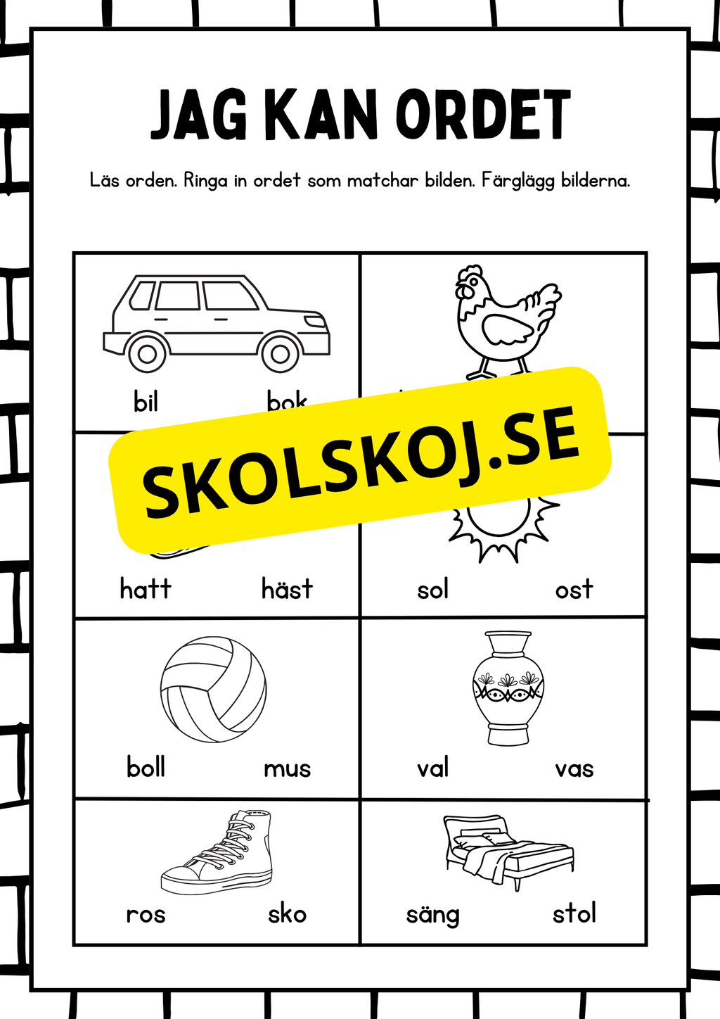 Blandade uppgifter - Förskoleklass - Årskurs 2