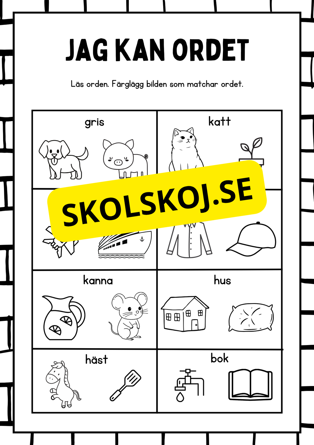 Blandade uppgifter - Förskoleklass - Årskurs 2