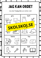 Blandade uppgifter - Förskoleklass - Årskurs 2
