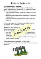 Bränslen och kemiska reaktioner  - Årskurs 4 - 6 - NO