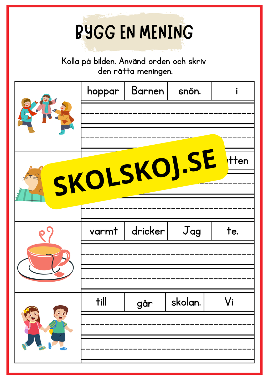 Bygg en mening