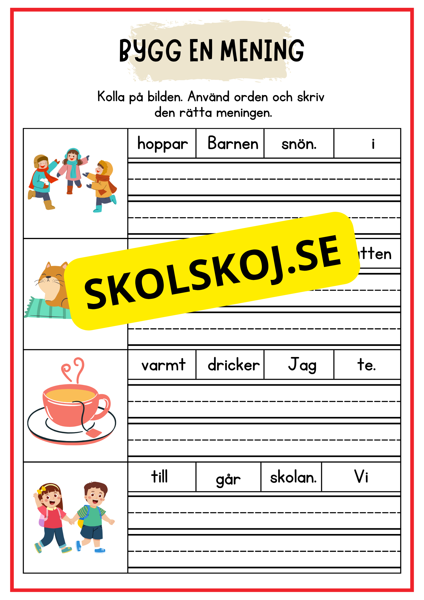 Bygg en mening