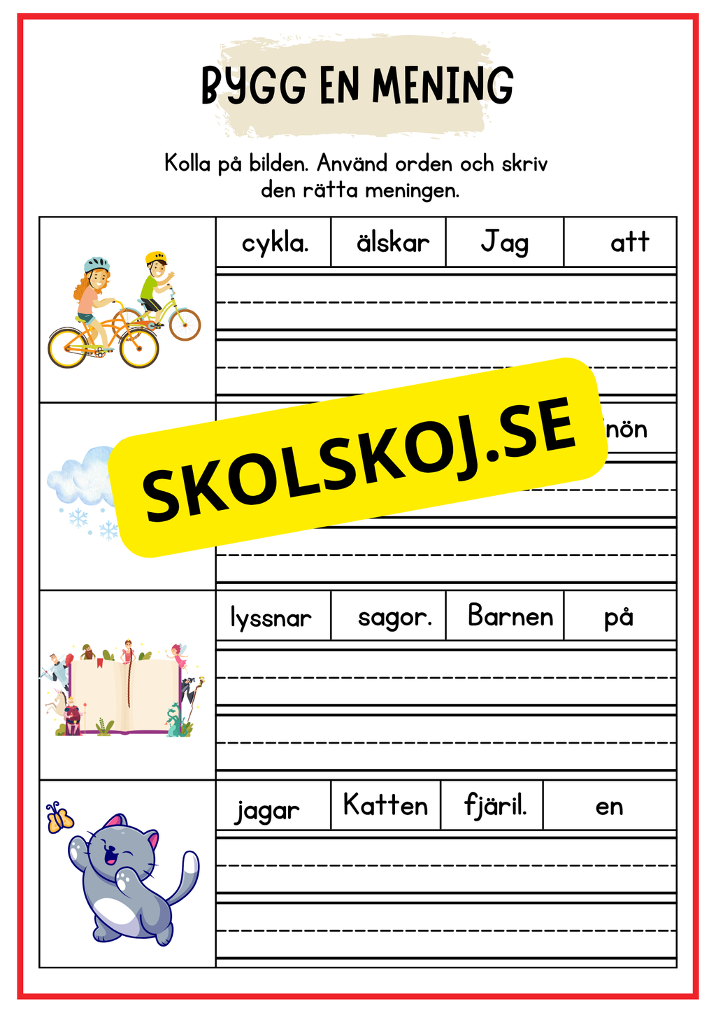 Bygg en mening