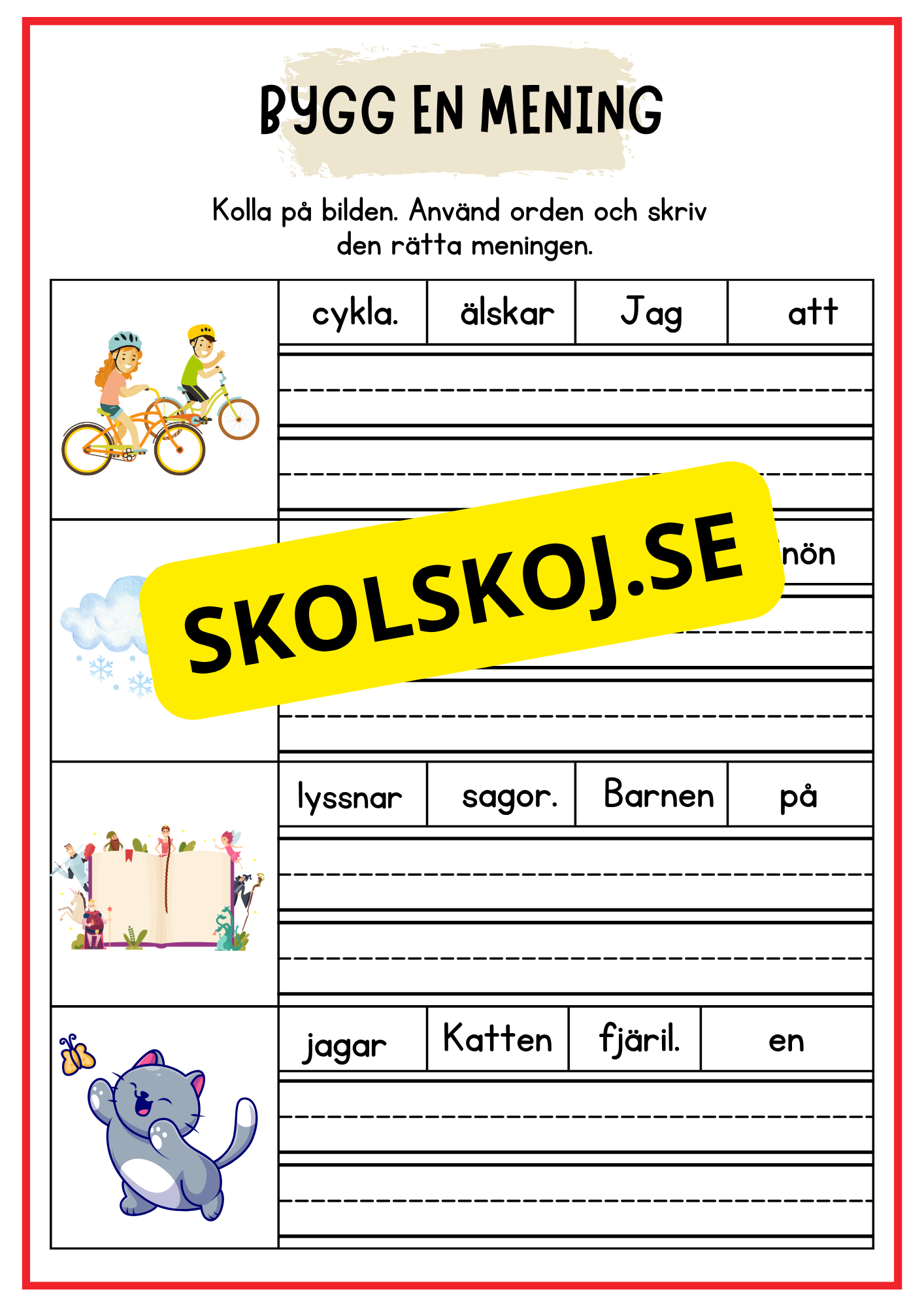 Bygg en mening