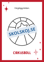 Cirkus - Målarbok
