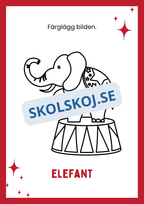 Cirkus - Målarbok
