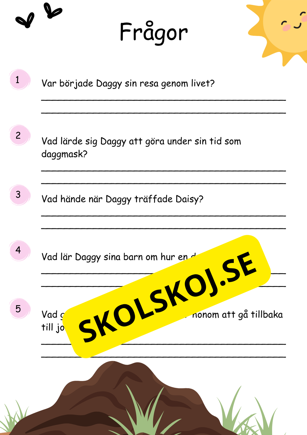 Daggmaskens livscykel