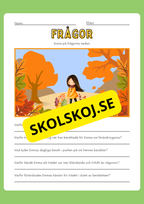 De färgglada löven och Emma - Läsförståelse och lite till