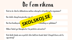 De fem rikena och deras egenskaper - Lektionsstöd och presentation