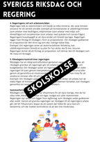 Demokrati i Sverige - Årskurs 3 - 6