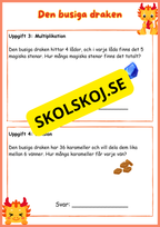 Den busiga draken - Problemlösning - Årskurs 2 och 3
