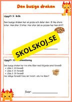 Den busiga draken - Problemlösning - Årskurs 2 och 3