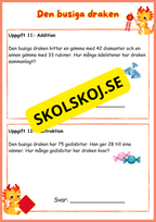 Den busiga draken - Problemlösning - Årskurs 2 och 3