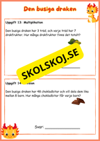 Den busiga draken - Problemlösning - Årskurs 2 och 3