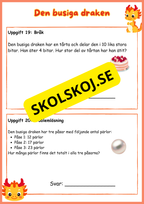 Den busiga draken - Problemlösning - Årskurs 2 och 3