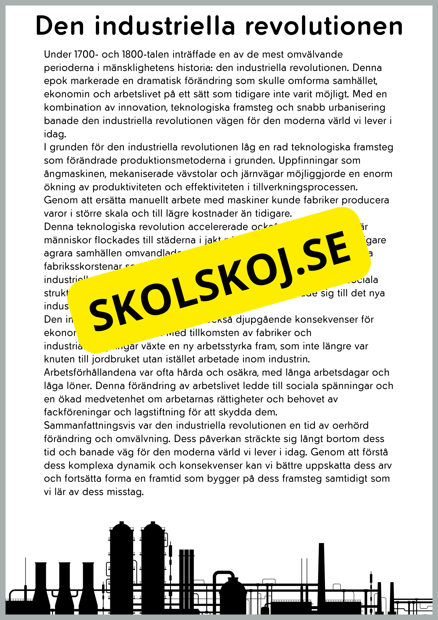 Den industriella revolutionen