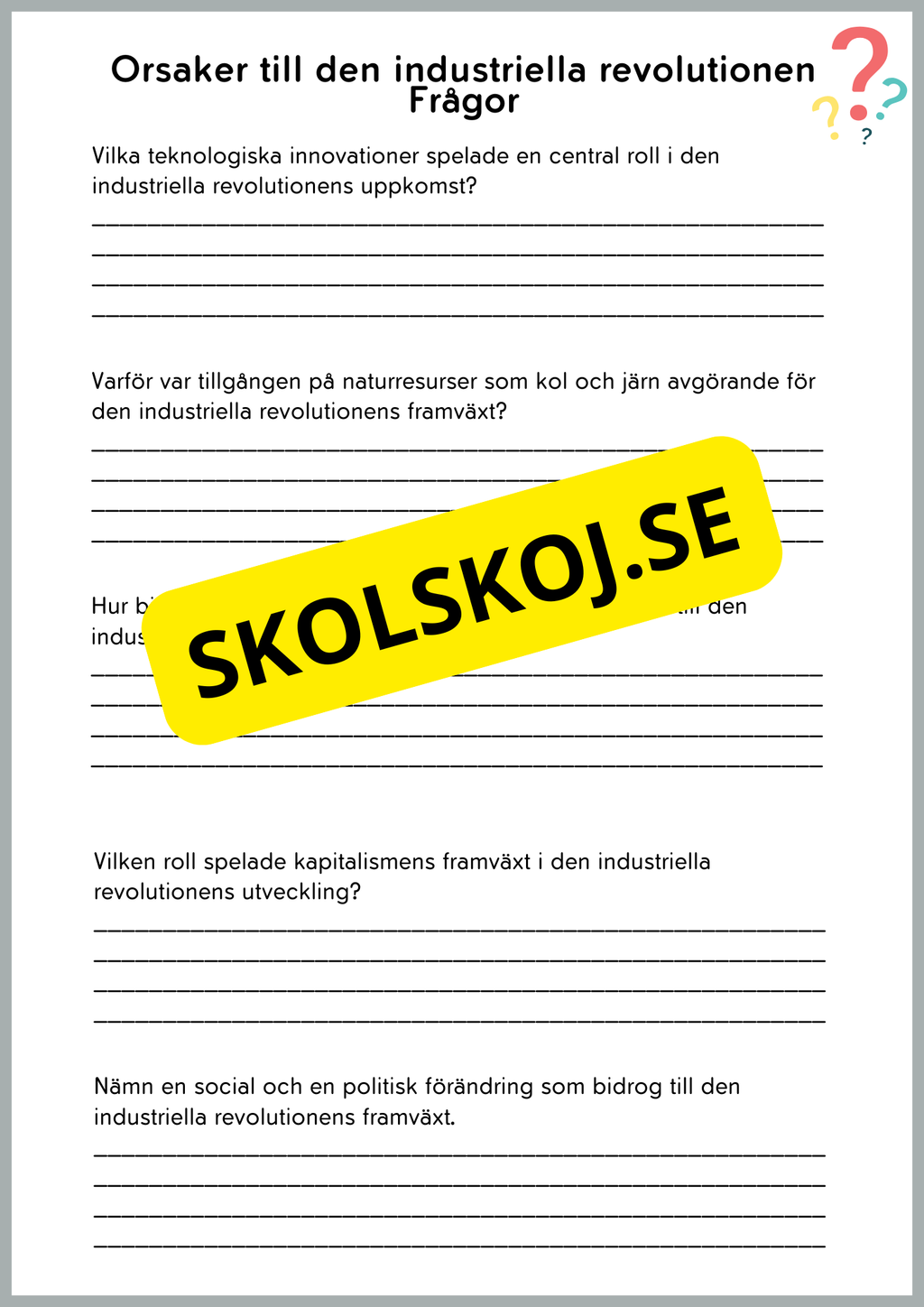 Den industriella revolutionen