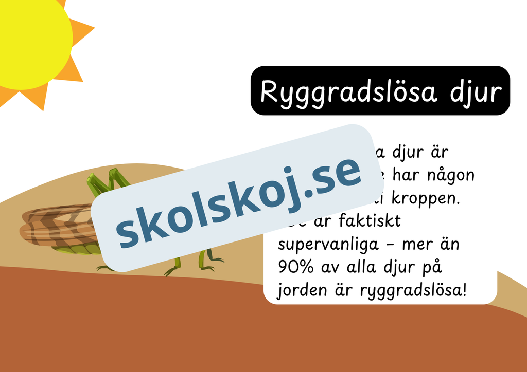 Den levande världen - Ryggradsdjur och ryggradslösa