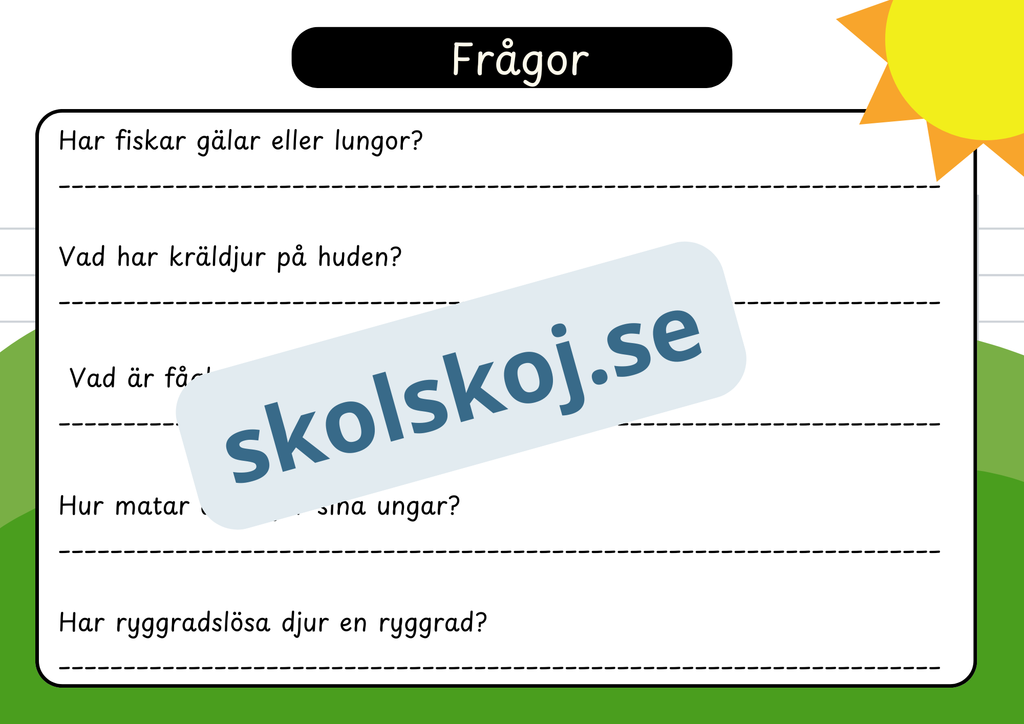Den levande världen - Ryggradsdjur och ryggradslösa
