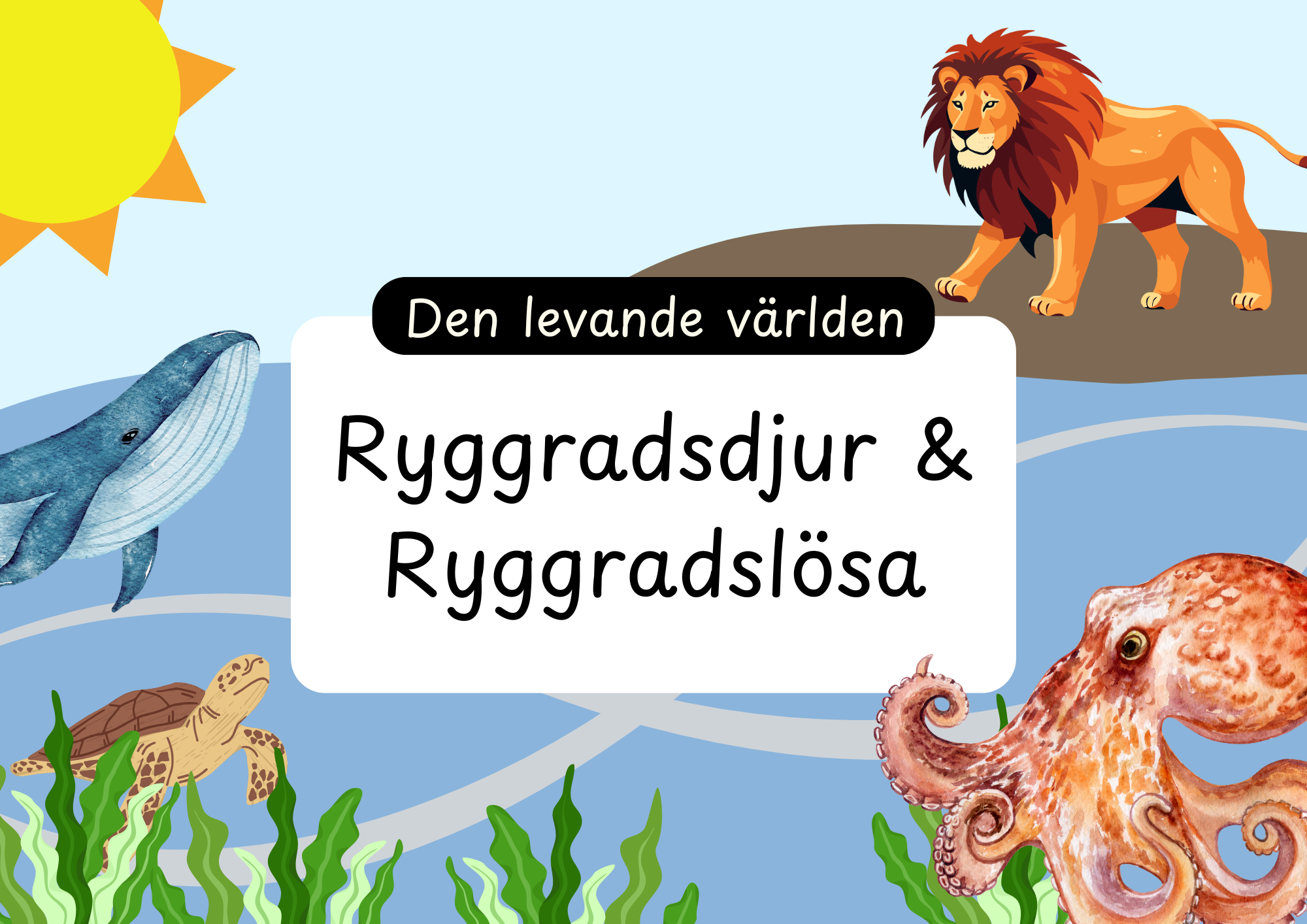 Den levande världen - Ryggradsdjur och ryggradslösa
