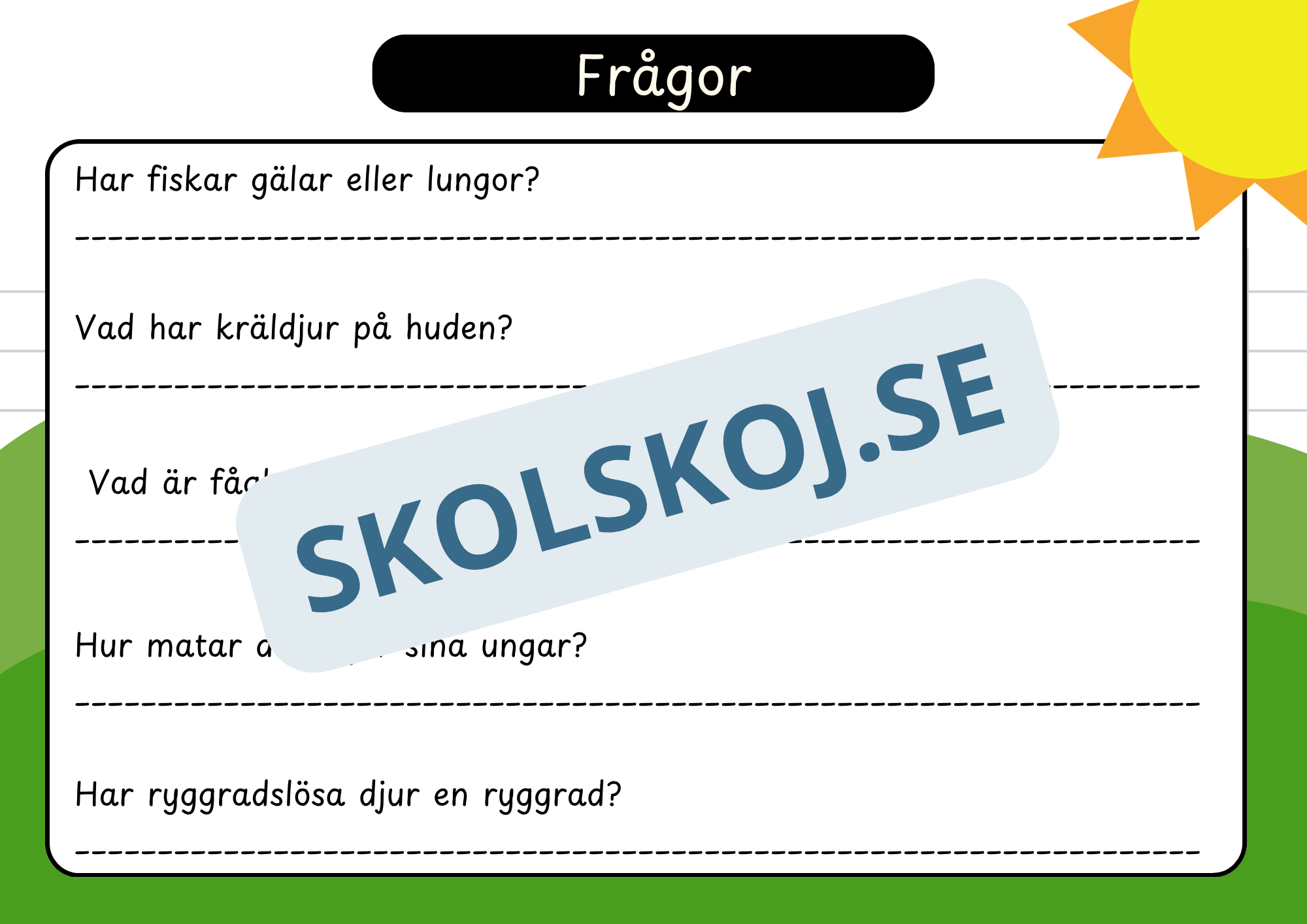 Den levande världen - Ryggradsdjur och ryggradslösa