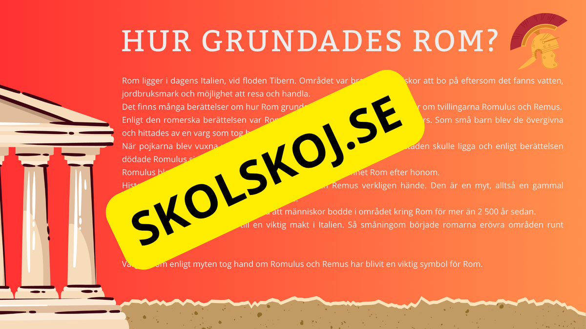 Det romerska riket - Presentation - Frågor