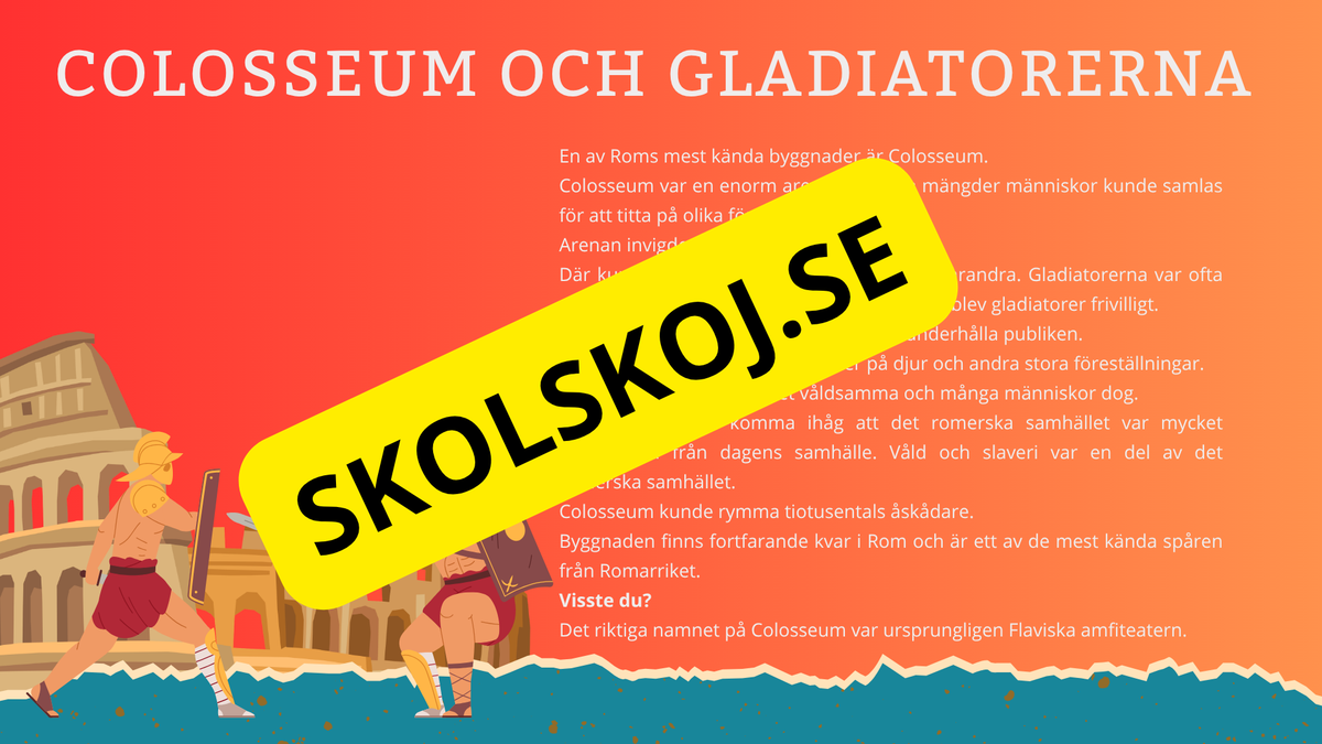 Det romerska riket - Presentation - Frågor