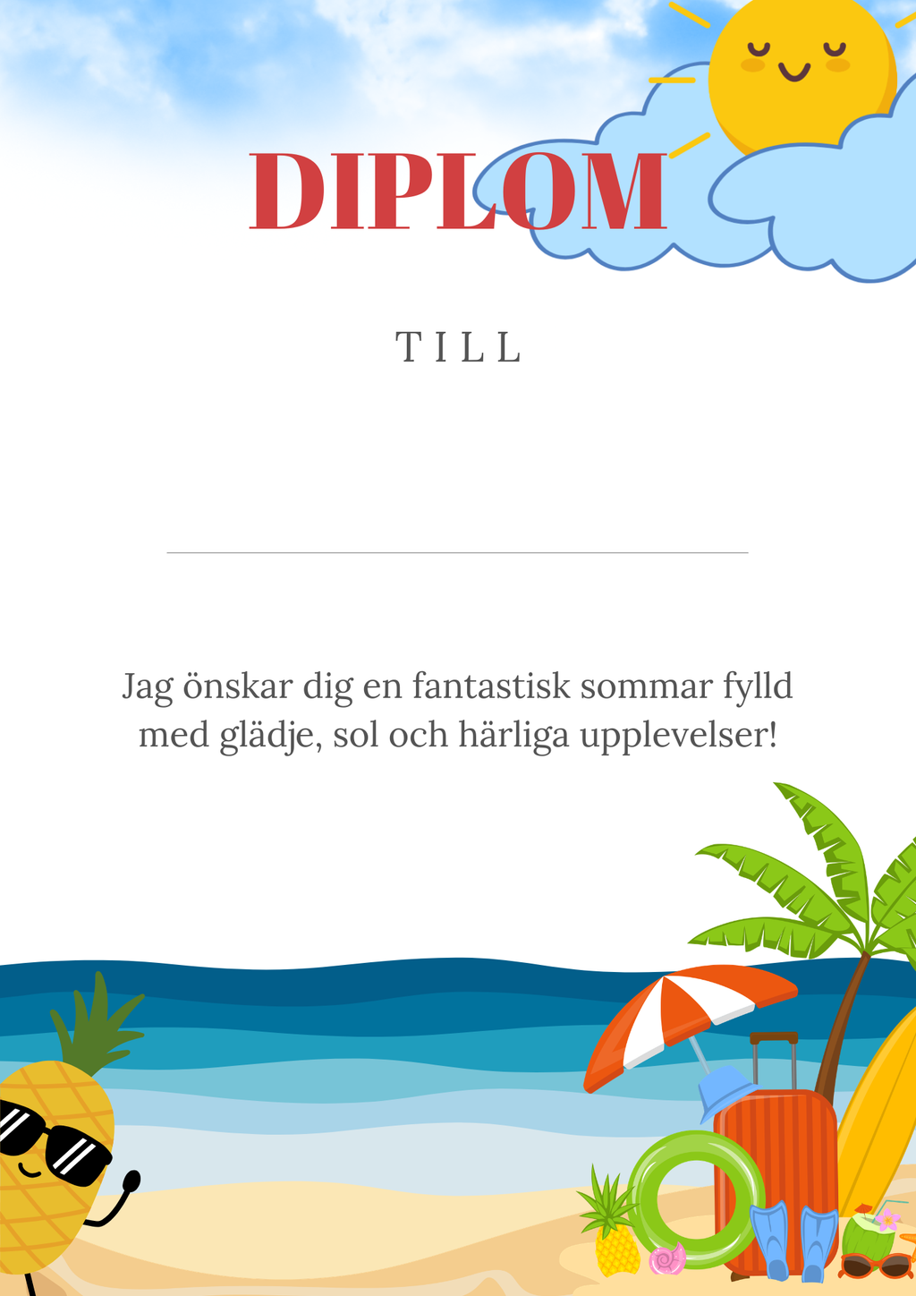 Diplom - Sommarlovsdiplom (2 st)