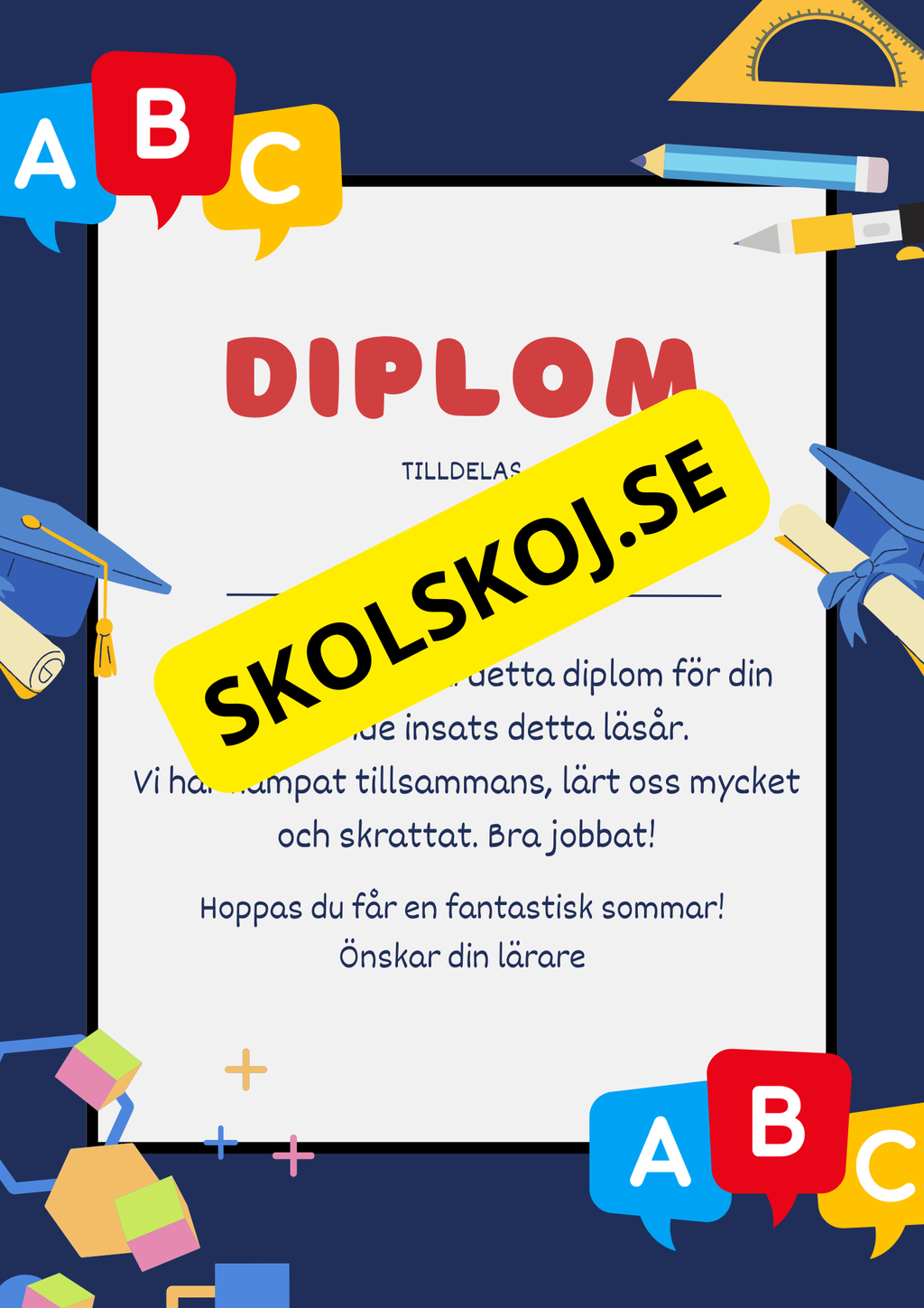 Diplom - Sommarlovsdiplom (2 st)