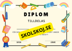 Diplom - Förskola - Årskurs 6