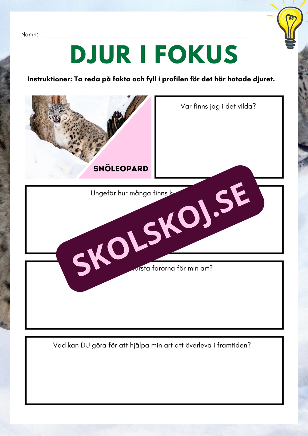 Djur i fokus - Häfte