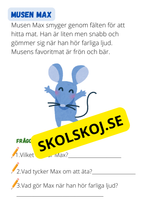 Djursagor: Korta och enkla berättelser - Läsförståelse - Åk 1 - 3
