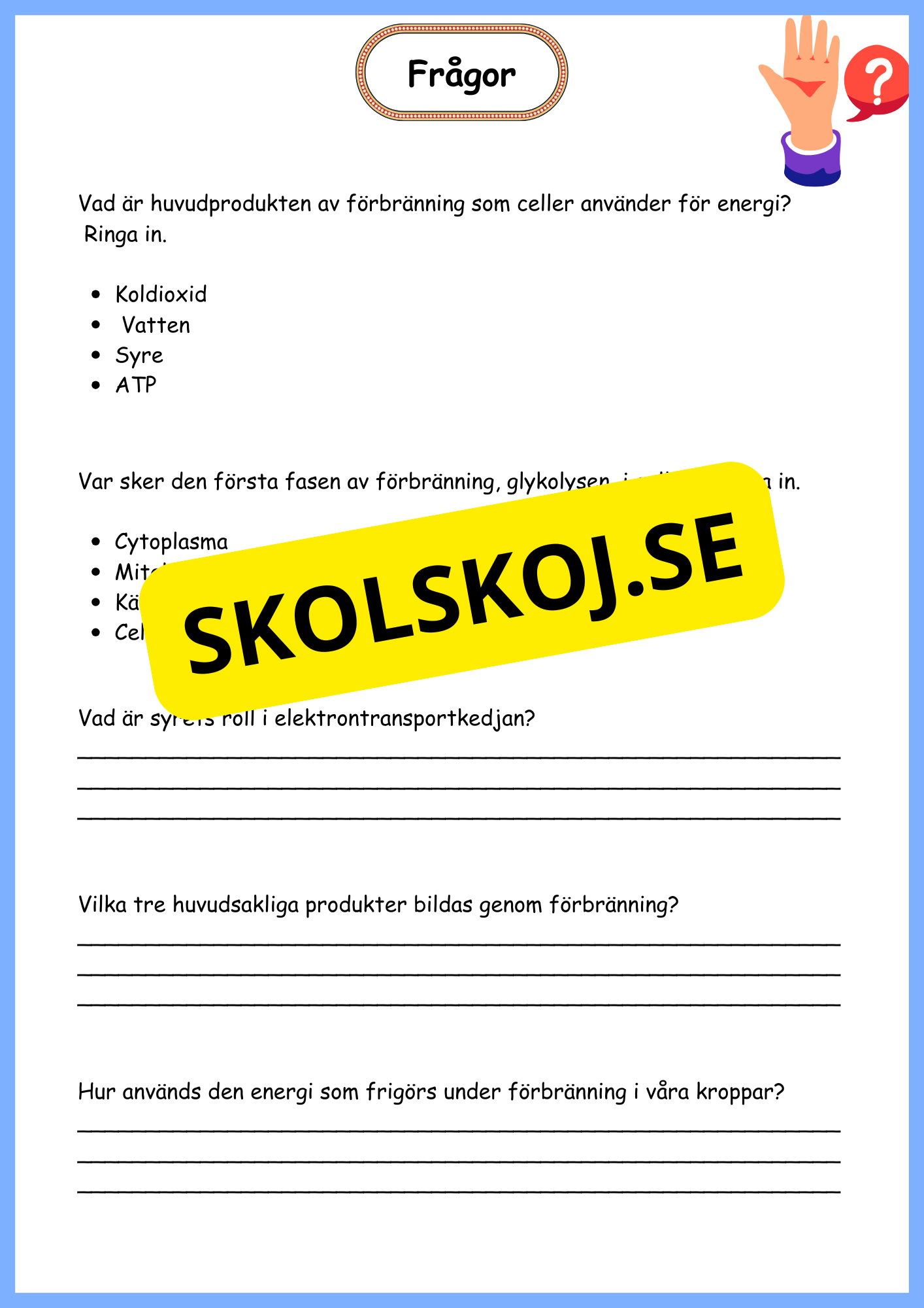 Djurs och växters liv - Årskurs 4 - 6