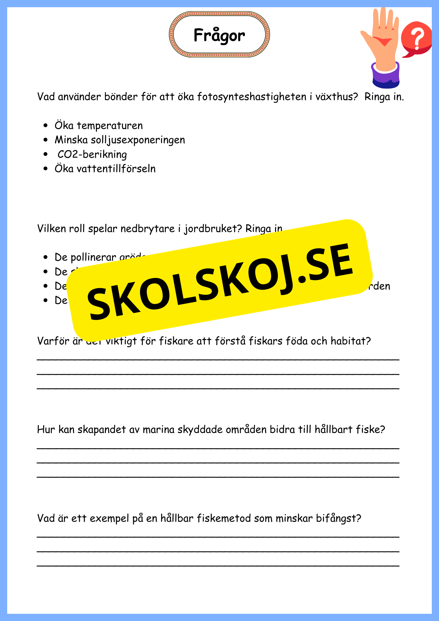 Djurs och växters liv - Årskurs 4 - 6