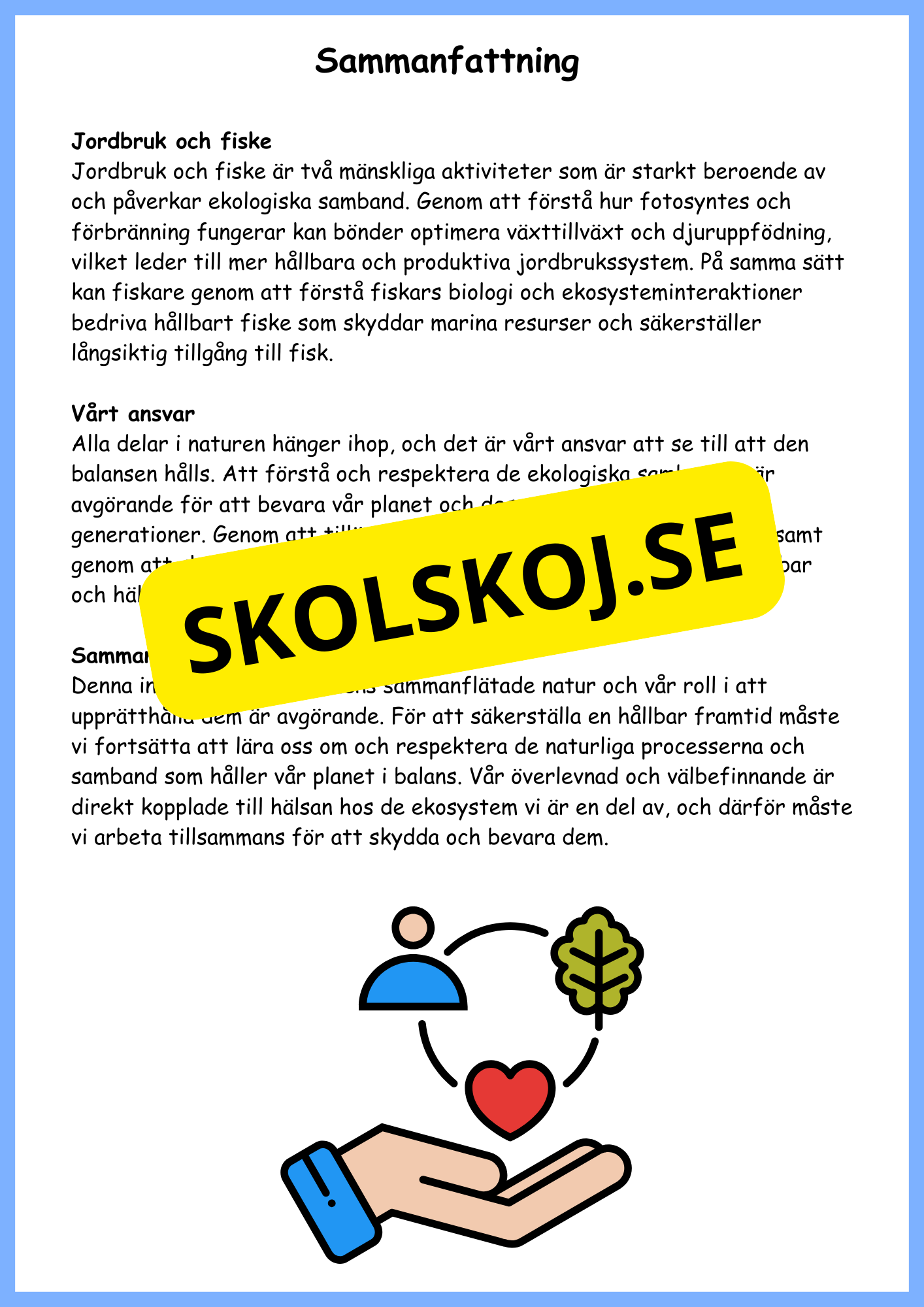 Djurs och växters liv - Årskurs 4 - 6
