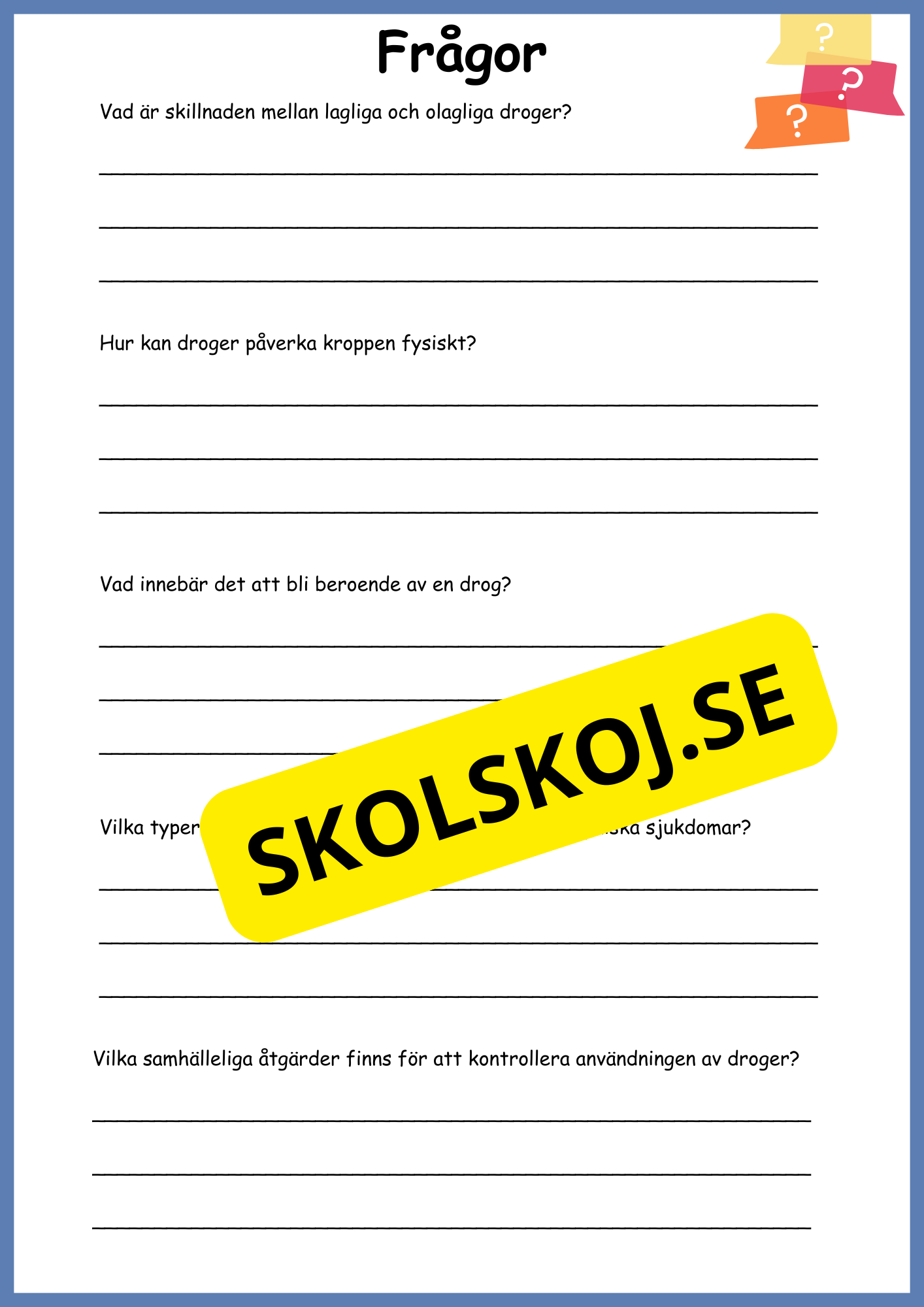 Droger - Biologi årskurs 4 - 6