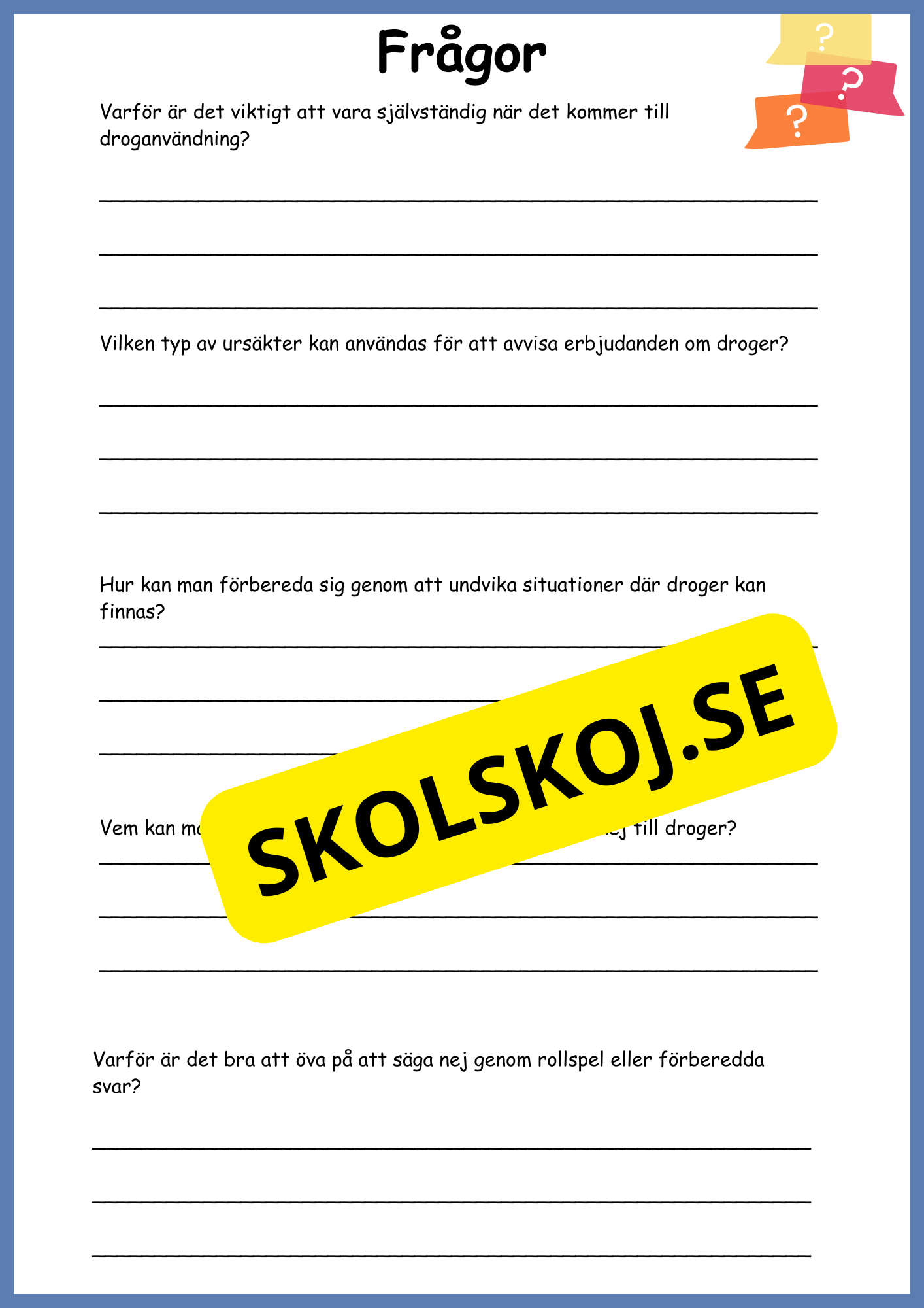 Droger - Biologi årskurs 4 - 6