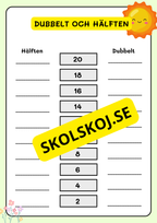 Enkel subtraktion 0 - 10