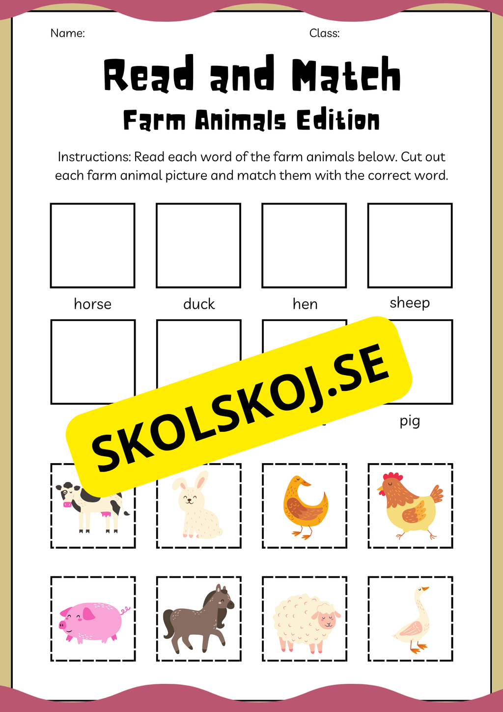 Early finishers - English workbook