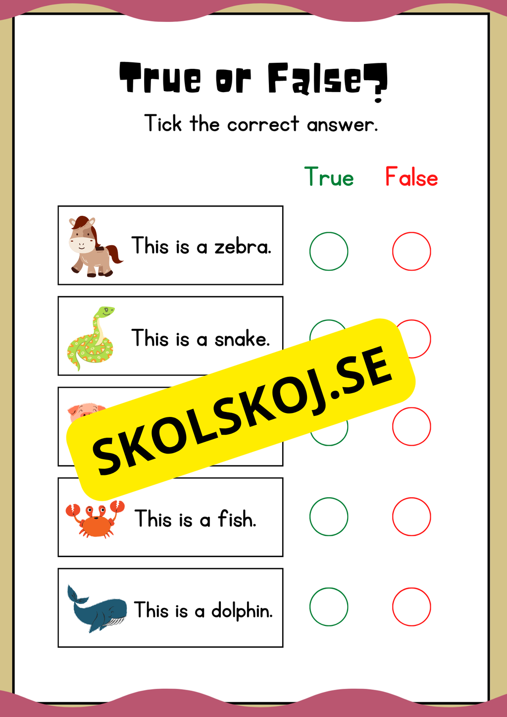 Early finishers - English workbook