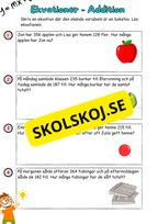 Ekvationer - årskurs 4 - 6