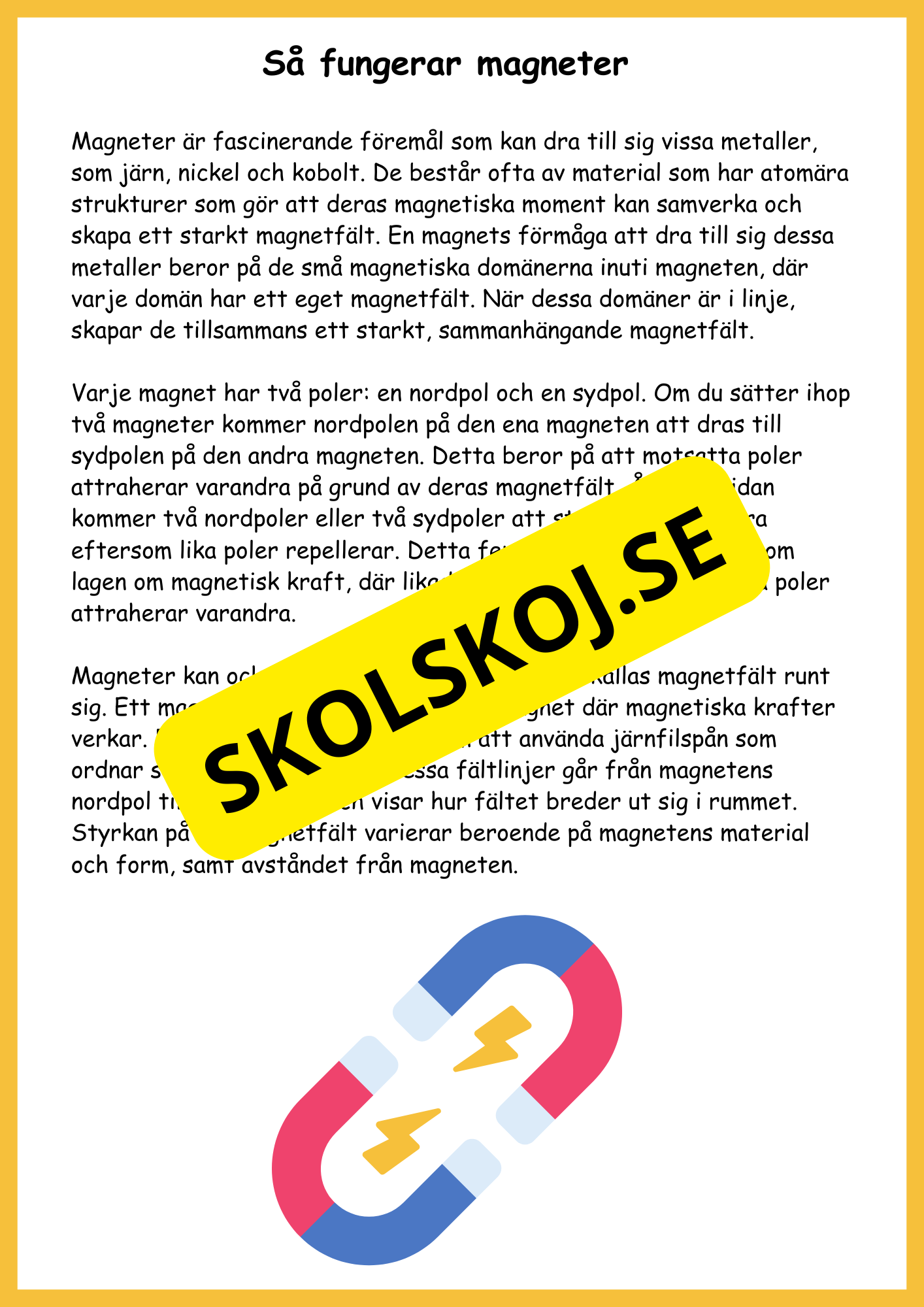 El och magneter - Naturorienterande ämnen