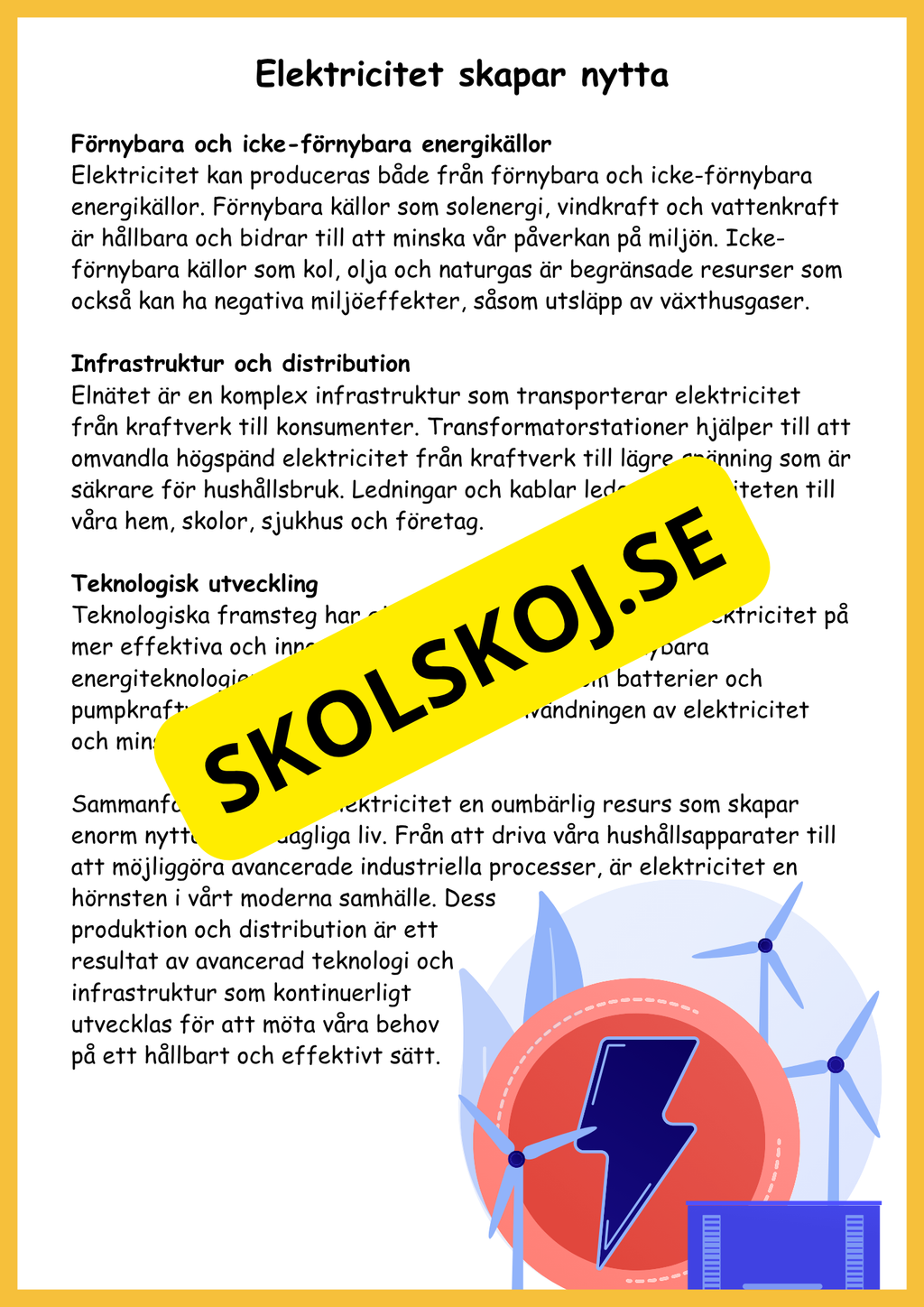 El och magneter - Naturorienterande ämnen