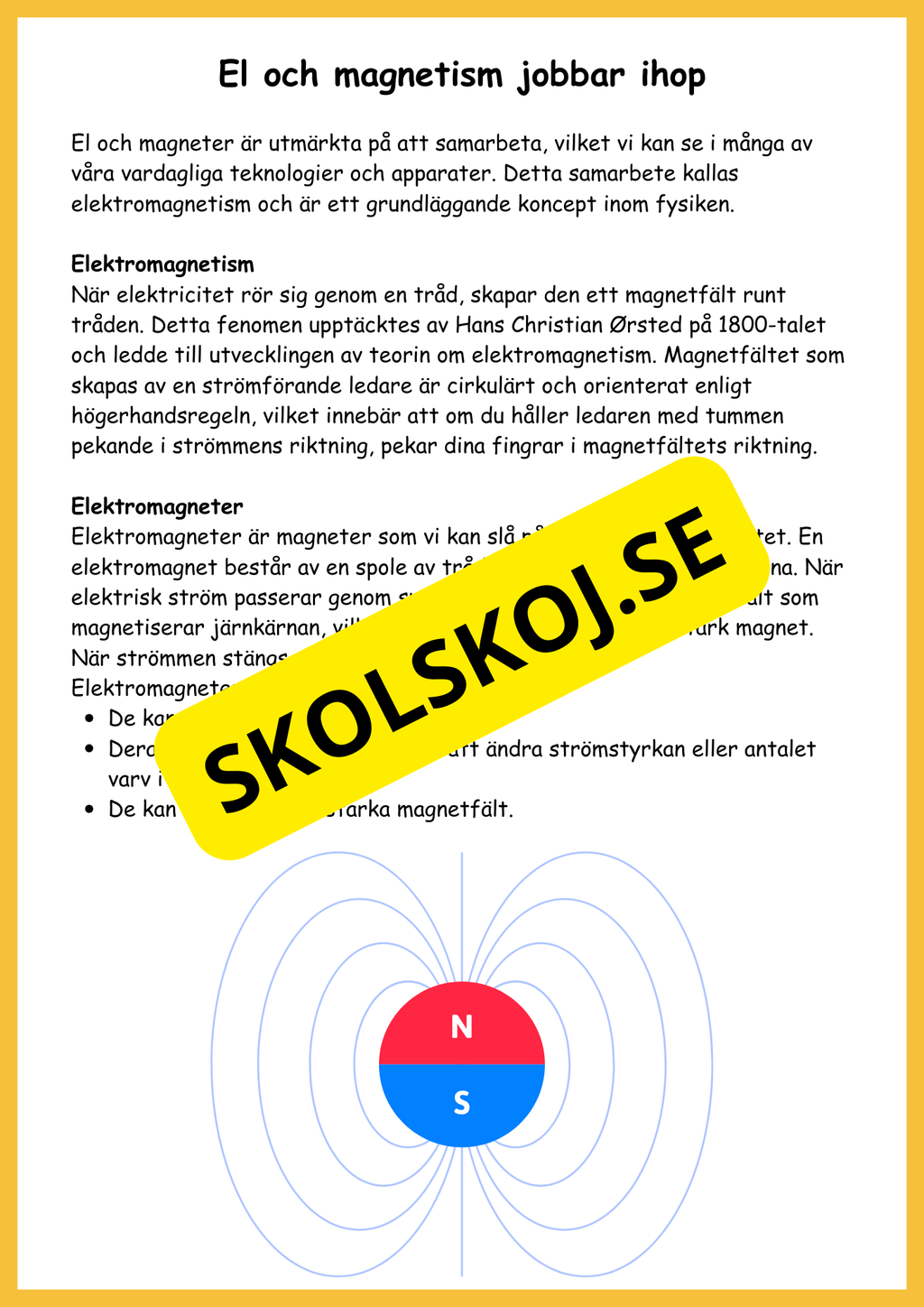 El och magneter - Naturorienterande ämnen