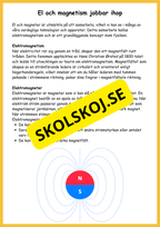 El och magneter - Naturorienterande ämnen
