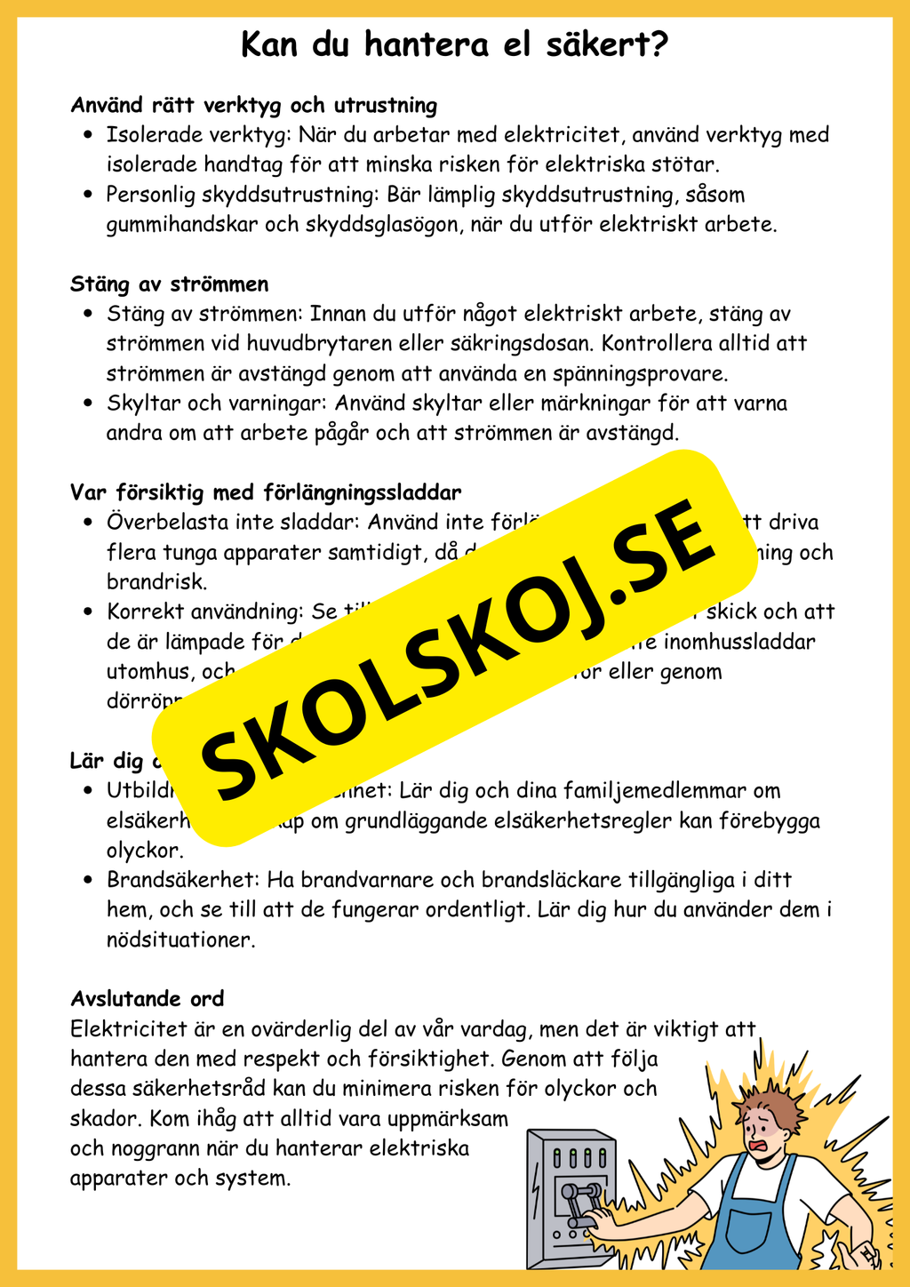 El och magneter - Naturorienterande ämnen