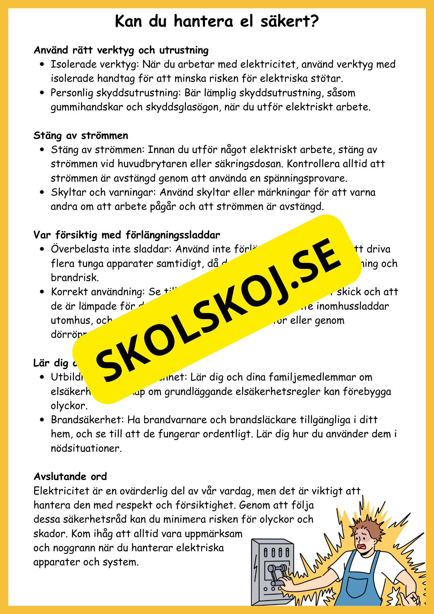 El och magneter - Naturorienterande ämnen