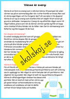 Energi en grundläggande kraft i vår värld - Årskrus 4 - 6